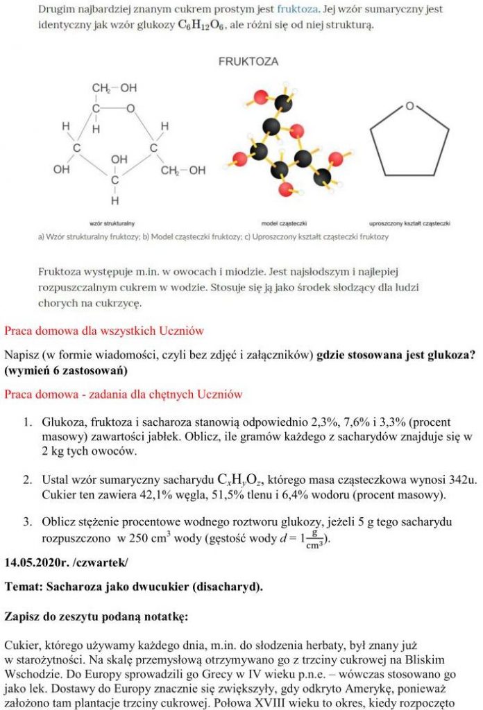 Podaj Przykład Rośliny U Której Występuje Skrobia Celuloza Glukoza Chemia: 8ab, 7ab (maj) | Zespół Szkół w Józefowie n. Wisłą