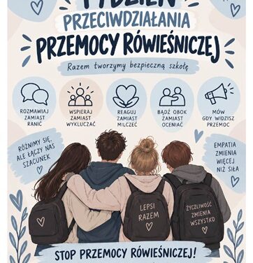 Tydzień Przeciwdziałania Przemocy w&nbsp;naszej szkole